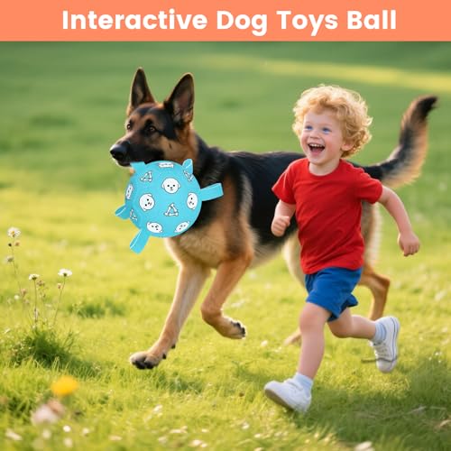 8 Inch Dog Soccer Ball with Straps (Pale Blue / Large-8 Inch)