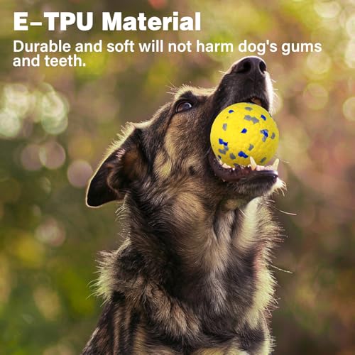 Dog Balls for Aggressive Chewers (E-yellow&blue)