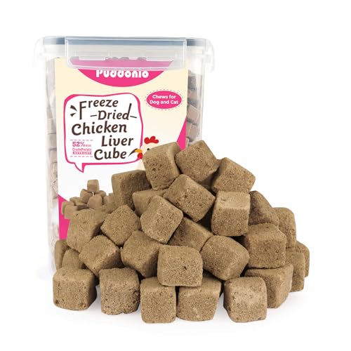 Freeze Dried Chicken Liver Treats for Dogs & Cats (10.6 Ounce (Pack of 1))