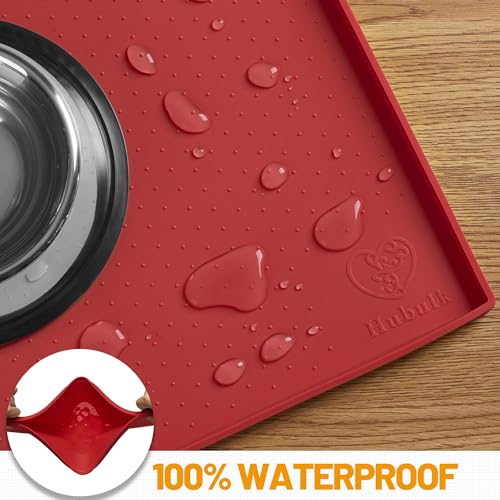Dog Feeding Mat (Red / 32"l X 24"w)