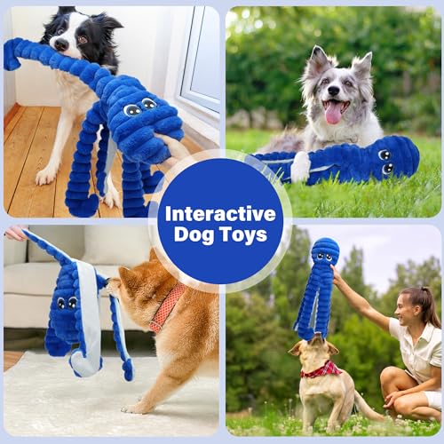 Squeaky Dog Toys for Large Dogs (Blue)
