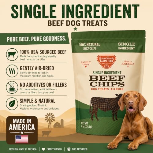 Gaines Family Farmstead Beef Chips for Dogs (6 Ounce (Pack of 1))
