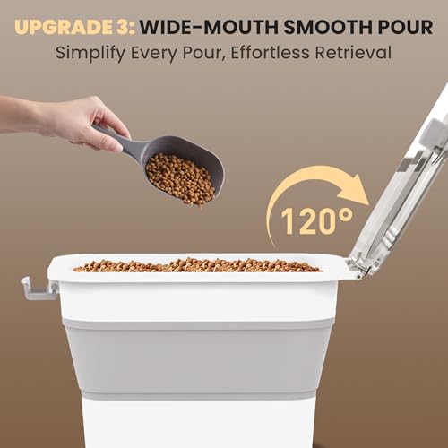 20 23 Lbs Dog Food Storage Container (Clear/23 lbs)