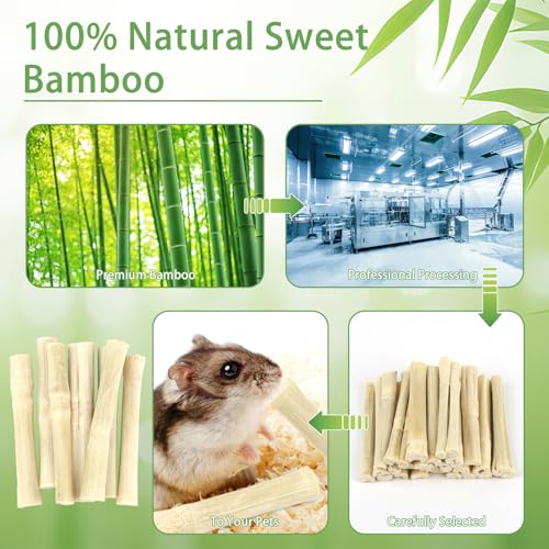 300g Sweet Bamboo Sticks for Rabbits