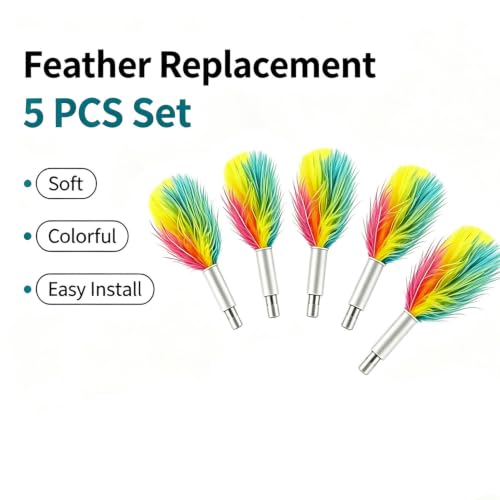 Telescopic Feather Decor Parts (Yellow, Pink, Blue)