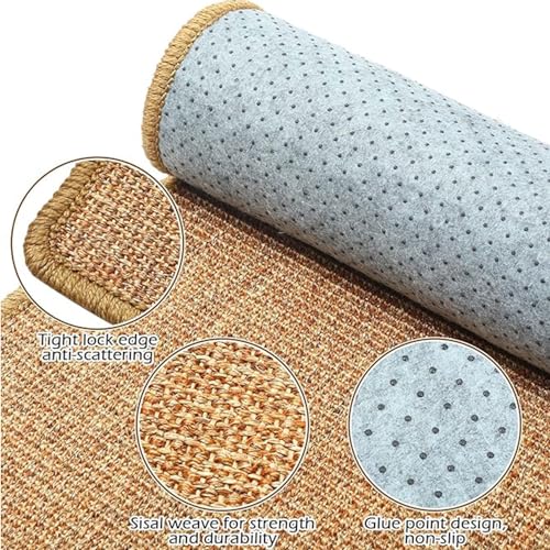 1PCS Rabbit Scratch Mat Natural Bunny Scratching Pad Claws and Teeth Care Rabbit Mats for Cages Rabbit Chew Toys for Bunny Pet Cage Bedding for Biting Sleeping Nesting (24"x16")