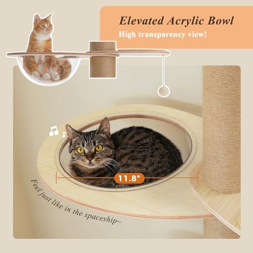 Floor to Ceiling Cat Tree (79''-103'' / Board Beige)