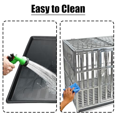 37 47 Inch Heavy Duty Dog Crate Metal Cage Kennel (42.0"L x 27.0"W x 34.0"H)
