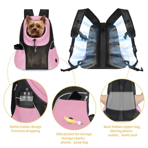 Pet Dog Carrier Backpack (Pink)