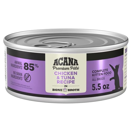 Pate Kitten Wet Cat Food Chicken Tuna Recipe 5.5oz Cans (5.5 Ounce (Pack of 6))