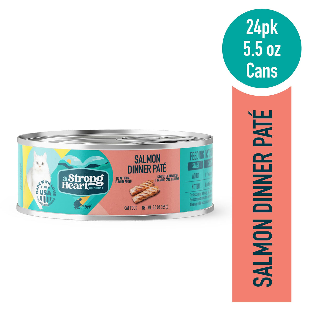 A Strong Heart Cat Food (5.5 Ounce (Pack of 24))