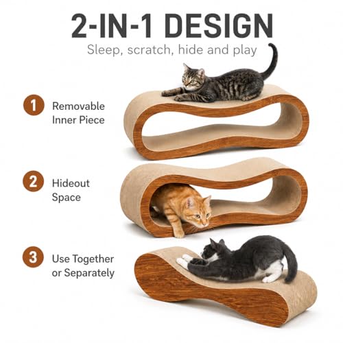 2 in 1 Cats Scratching Pads (3 IN 1 L-Plug-in)