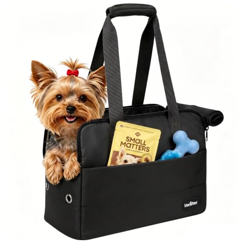 Dog Purse Carrier for Small Dogs (Black)