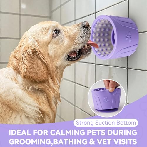 Dog Slow Feeder Lick Bowl (S / Purple)