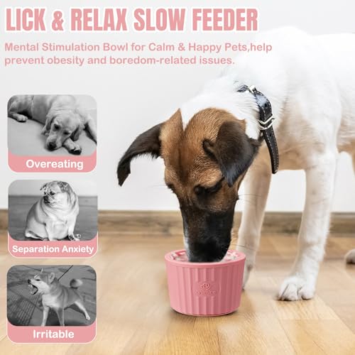 Dog Lick Bowl (S / Pink)