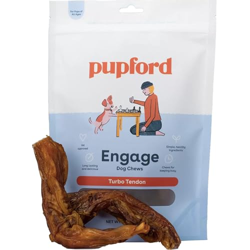 Beef Tendons for Dogs & Puppies (2.3 Ounce (Pack of 5) / Turbo)