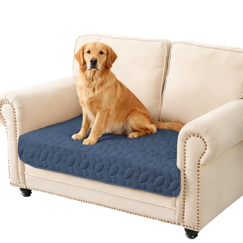 Waterproof Pet Bed Cover Anti (30x53 Inch (Pack of 1) / Navyblue)
