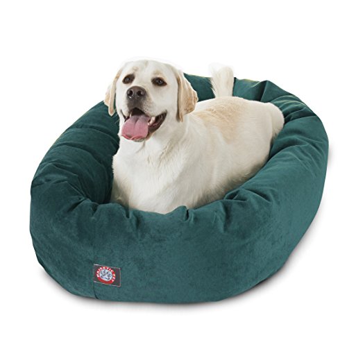 Villa 40 Inch Shredded Memory Foam Dog Bed for Large Sized Dog 40x29x9 Inch (Marine)