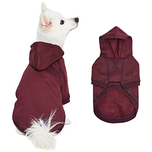 Essentials Dog Hoodie (18 inch (Pack of 1) / Dog Hoodie - Burgundy Red)