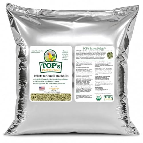 TOP's Small Hookbill Parrot Pellets 25 lb (Small Hookbill Pellets / 25 Pound (Pack of 1))