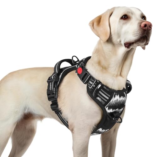 Dog Harness for Large (Mountain Black / Large)
