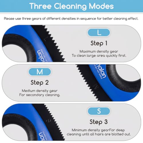 Mini Pet Hair Remover for Car Detailing Dog Hair Tool (Royal Blue)