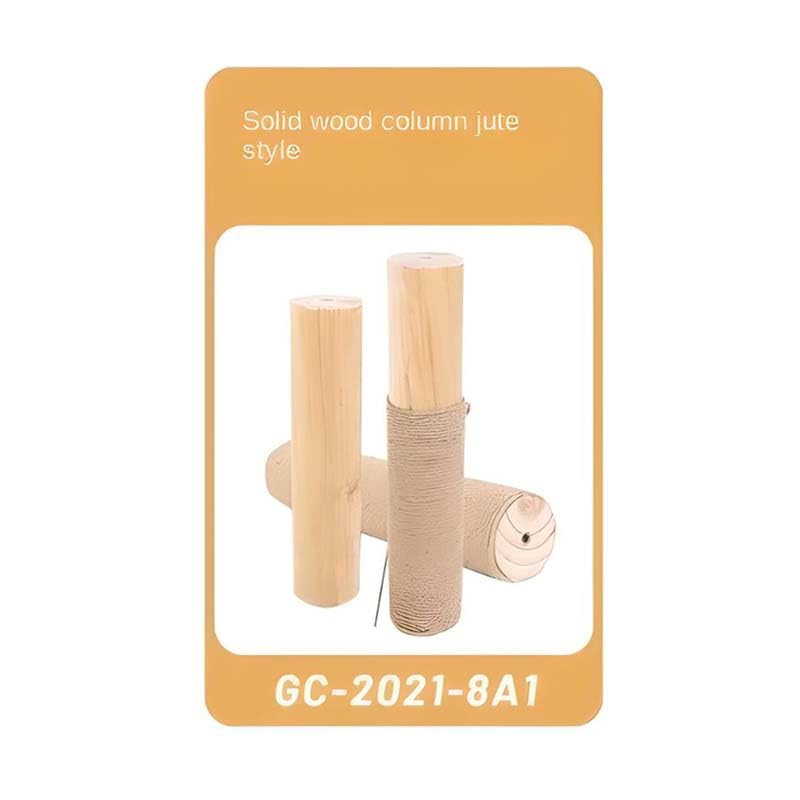 Large Cat Tree Tower Solid Wood (52.36 x 70.47 x 17.72 in)