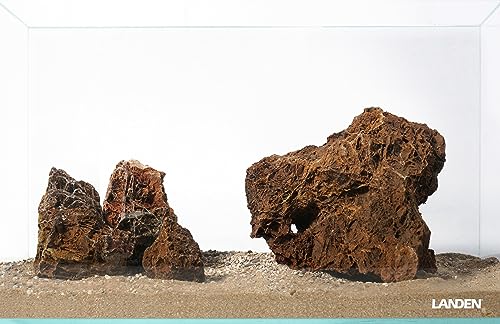 Maple Leaves Stone 18lb Natural Aquarium Rocks for Fish Tank Decor (14 Maple Leaves Stone(3-9 inches,18lbs))