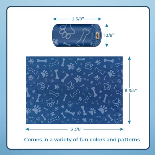 Poop Bags for Dogs (Assorted Colors 2 / 240 Bags)
