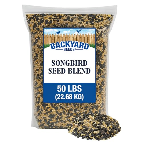 50LB Songbird Wild Bird Seed Mix for Outside Feeders (Songbird Mix / 50 Pound (Pack of 1))