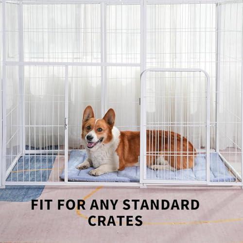 Dog Cooling Mat (Ocean Blue / 36" x 24" - Large-Crate)