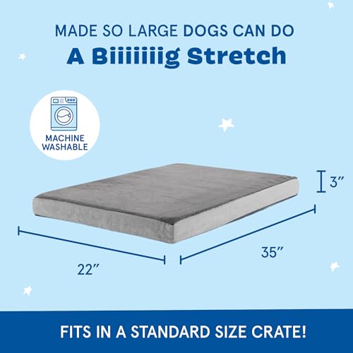 Orthopedic Dog Bed (Grey / Large)