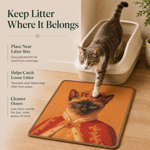 Art Sisal Cat Scratcher Mat (Radiant Cat)