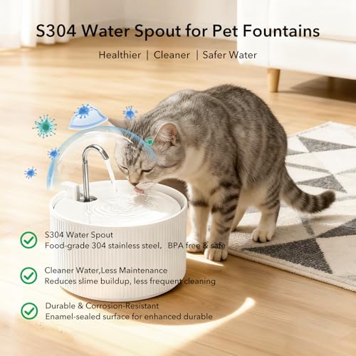 Ceramic Cat Water Fountain