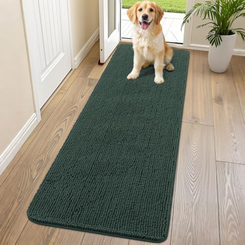 Dog Door Mat for Muddy Paws 70x24 (Green / 70"X24")