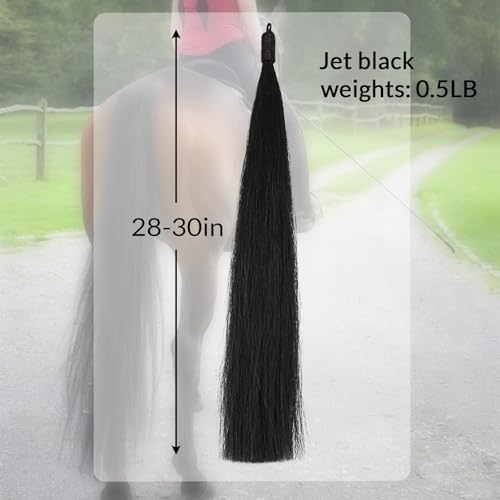 28 30 IN Long 1 (1/2 LB Jet Black - Braided Loop)