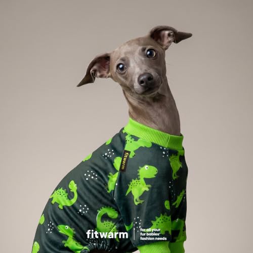 Dinosaur Dog Fleece Pajamas (Dinosaurs / X-Large)
