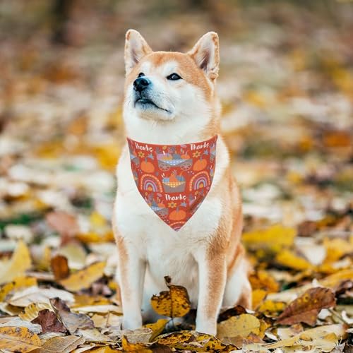Thanksgiving Dog Bandana (Large / Thanksgiving)