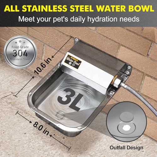Automatic Water Dispenser for Dogs (A Silver / 3L)