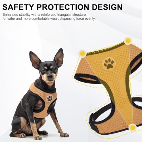 Small Dog Harness (XS (NECK: 10", CHEST: 10"-14") / Beige)