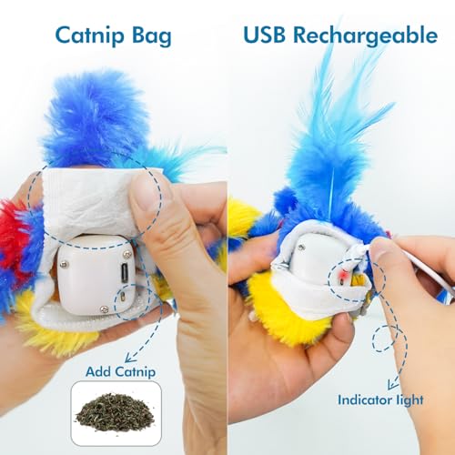 Cat Toys Flapping Bird (Blue)
