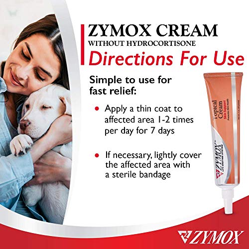 ZYMOX Veterinarian Strength Topical Cream for Dogs and Cats