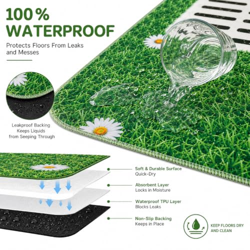 Washable Pee Pads for Dogs (Green / 31*36''-2pcs)