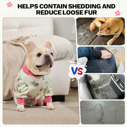 Dog Pajamas Fleece Dog Pjs with Four (Green / Large)