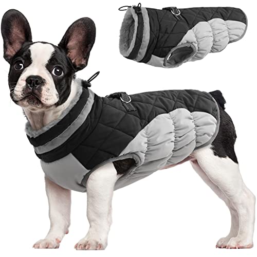 Dog Coat for Medium Dogs (Black / M(chest:21in))