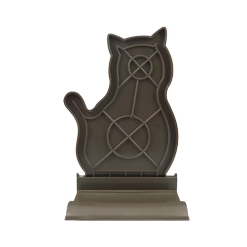 Cat Self Grooming Comb Brush with Catnip Wall Corner Groomer Brush Cats Face Scratchers for Indoor Dogs Fur pets (COFFEE)