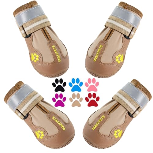 Dog Shoes for Hot Pavement (Size 5: 2.4''x2.8''(W*L) (Pack of 4))