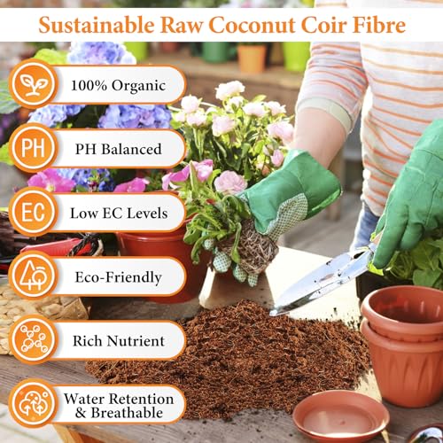 10LBS Coco Coir Brick for Plants (1 Pack-10LBS)