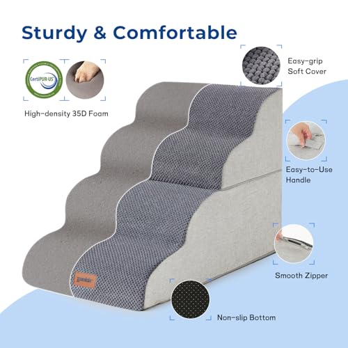 Dog Stairs Ramp for Bed 19.7"