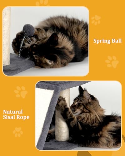 Cat Tree for Large Cats (L—14''Dark Grey)